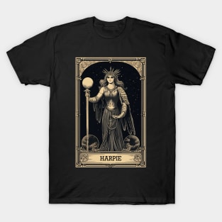 Harpie Tarot Card Vintage Artwork T-Shirt